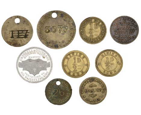 Miscellaneous Tokens and Checks, Co ANTRIM, Belfast, Cantell & Cochrane, 1902, aluminium, 33mm (Woodside AN B15); Methodist C