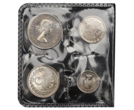 Coins, Elizabeth II, Maundy set, 1974 (S 4211) [4]. Light spotting, extremely fine; in red fitted case £80-£100  ---  Distrib