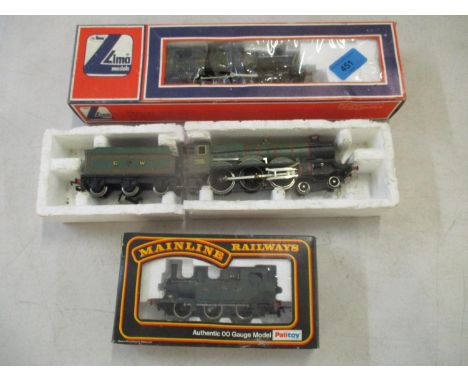Three locomotives comprising Hornby Devises Castle, Lima Great Western 6110 and Palitoy Mainline Railways, Location: A4B 