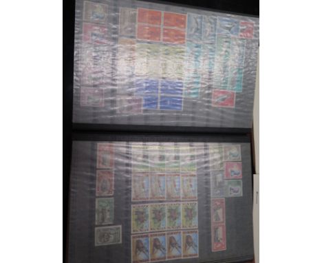 Commonwealth stamp collection in three albums/binders - sets and part sets - mint and used 