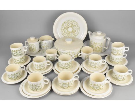 A Hornsea Fleur Tea Set to Comprise Mugs, Saucers, Tureen, Plates, Teapot, Jug etc 