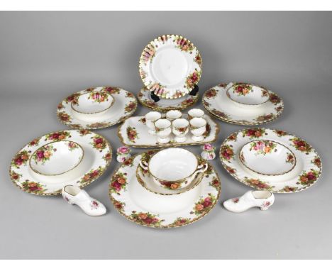 A Collection of Royal Albert Old Country Roses China to Comprise Six Large Plates, Three Small Plates, Bowls, Six Egg Cups et