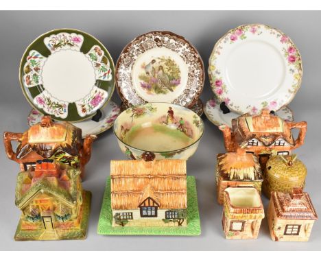 A Collection of Cottageware Ceramics to Include Teapots, Dish and Cover etc Together with a Royal Doulton Ware Bowl, Various 
