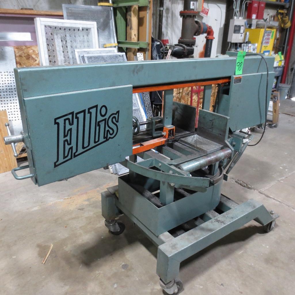 Ellis Model 3000 Miter Band Saw, 13' 6" X 1" X .037 Blade Size, 13" Cap
