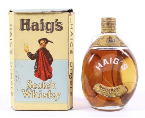 A mid century bottle of Haig Dimple old blended Scotch whisky, with spring cap, 70 proof, in original box