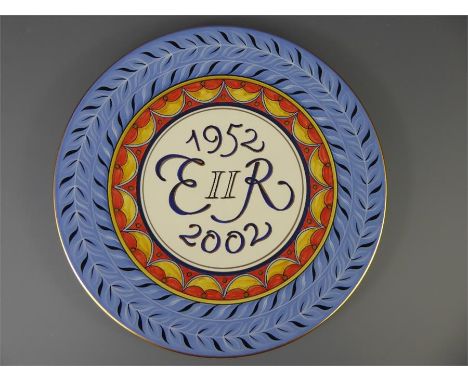 Poole Pottery Commemorative Charger, approx 36 cms, nr 39/500.