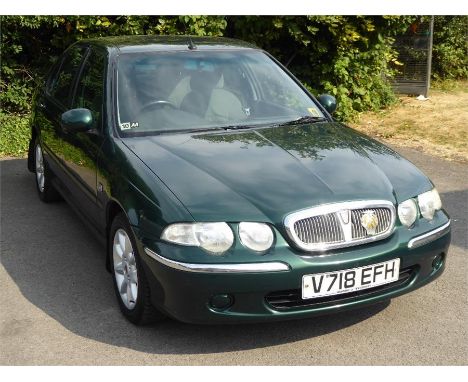 A 2000 Rover 45 Club 16V Four Door Saloon, single ownership, genuine 88000 miles, metallic British Racing green manual gear b