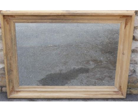 A Vintage French Pine Farmhouse Mirror, approx 160 x 120 cms