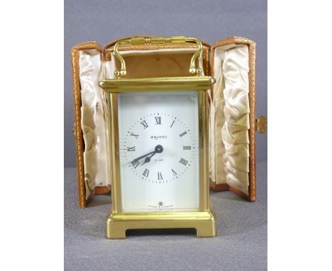 BAYARD French eight day carriage clock in case