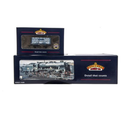 Bachmann 00 Gauge 31-226 Rebuilt Scot Locomotive and Tender, in LMS black No 6133 ‘The Green Howards’, in original box, VG-E,