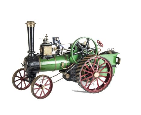 A Scratch-built 1½” scale Live Steam Burrell Agricultural Traction Engine, with single cylinder, two-speed gear, cable drum t