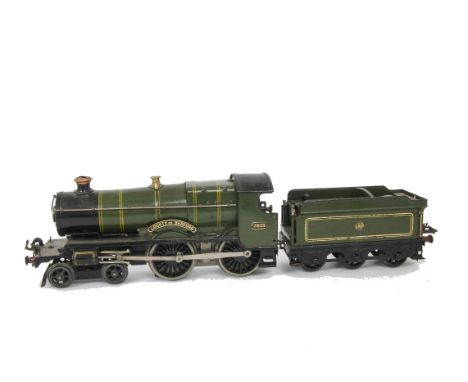 A Hornby 0 Gauge 3-rail Electric E220 Special GWR ‘County of Bedford’ Locomotive and Tender, in ‘shirtbutton’ GWR green as no