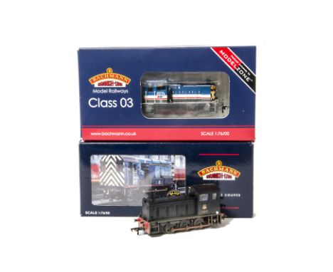 Bachmann 00 Gauge Diesel Shunters, 31-339 Class 04 11217 BR black early emblem weathered, 32-105 Class 08 08800 Intercity and
