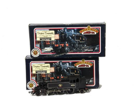 Bachmann 00 Gauge BR black Ivatt 2-6-2 Tanks, 31-450A 41272, 31-452A 41202 and 31-450 41221, all in original boxes, VG-E, box
