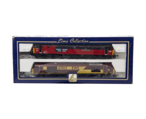 Lima 00 Gauge Twin Diesel Pack, comprising Class 47 ‘Bristol Barton Hill’ and Class 67 EWS 67013 maroon and yellow, in origin