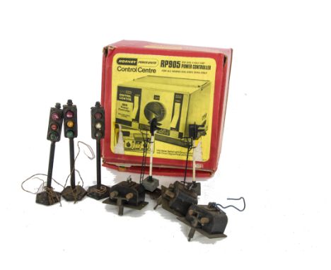 A Good Collection of 0 Gauge Light Signals and Point Motors, including a large group of plug-in colour light signals, possibl