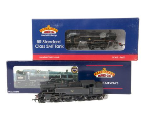 Bachmann 00 Gauge Class 3MT and 4MT Tank Locomotives, 31-975 3MT 82029, 32-356 4MT 80038 and 32-257 80079, all in original bo