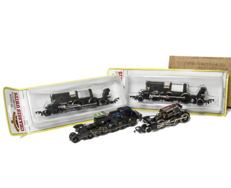 Hornby and Bachmann 00 Gauge Chassis, two Bachmann 2-6-2, both in original bubble packs (one pony wheel loose) Hornby 2-8-0 a