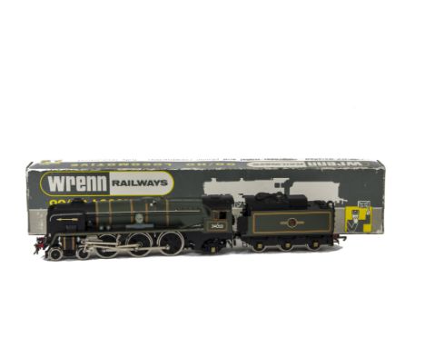 Wrenn 00 Gauge W2269 BR green Battle of Britain Class rebuilt Golden Arrow ‘Sir Keith Park’ Locomotive and Tender, No 34053 i