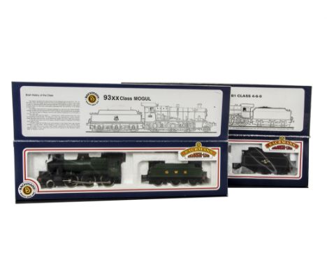 Bachmann 00 Gauge Locomotives, 31-801 GWR green Class 93XX Mogul No 9319 and 31-703 BR black Thompson B1 No 61010 ‘Wildebeest