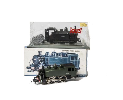 Hornby Acho and Jouef H0 Gauge Tank Locomotives, ACHO 6365 USA green tank with full gears, in original box, G, Tri-ang type c