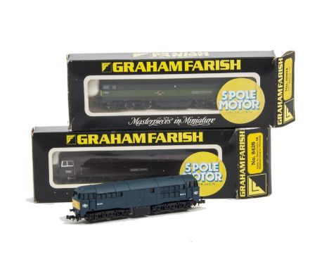 Graham Farish and Lima N Gauge Diesel Locomotives, GF 8004 BR green Class 47 and 8426 BR maroon ‘Western Courier’ and Lima 22