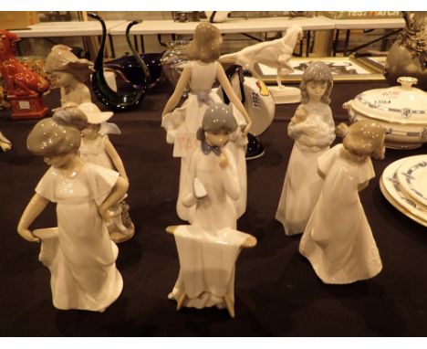 Six Nao girl figurines 