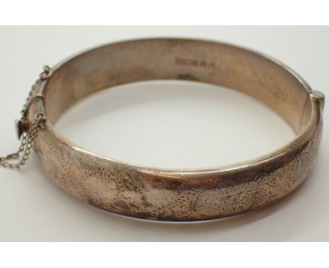 Hallmarked silver bangle