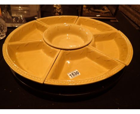 Modern ceramic seven dish lazy Susan 