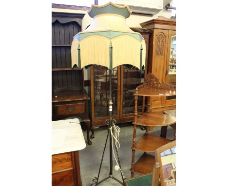 Standard lamp and shade