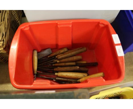 Set 1930's wood carvers tools