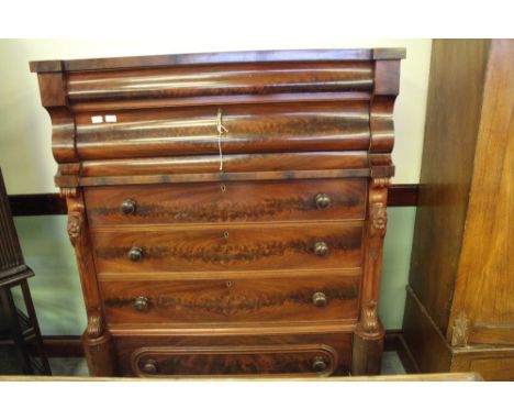 Victorian mahogany Scotch Chest