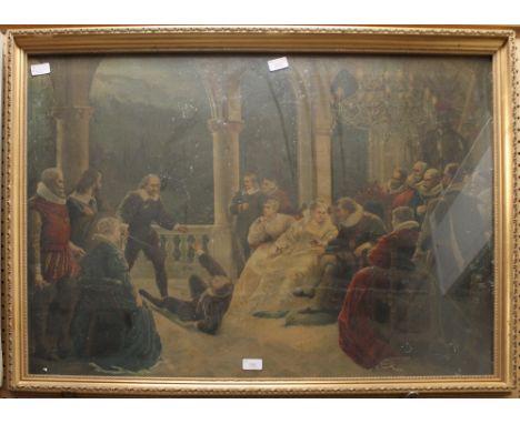 Elizabethan scene print