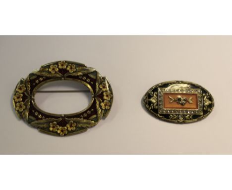 2 Catherine Popesco enamel brooches