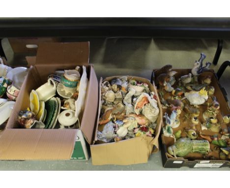 Collection of ceramic birds
