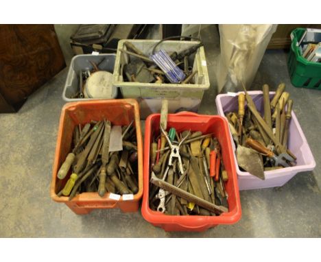5 boxes of tools