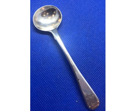 LONDON SILVER MUSTARD SPOON 1871