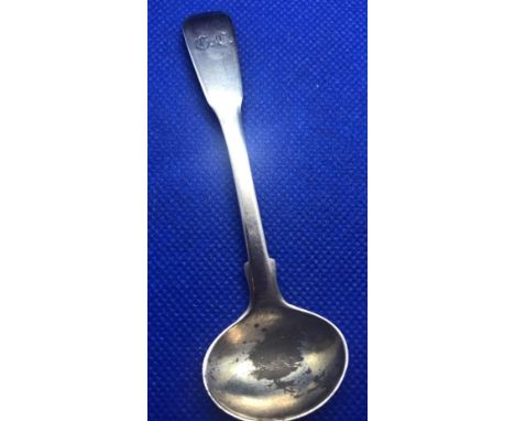 EXETER SILVER MUSTARD SPOON BY GEORGE TURNER 1832