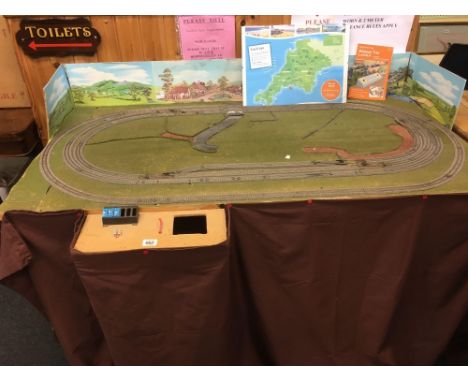 AN 'N' GAUGE MODEL RAILWAY TRACK ON FIXED BASE