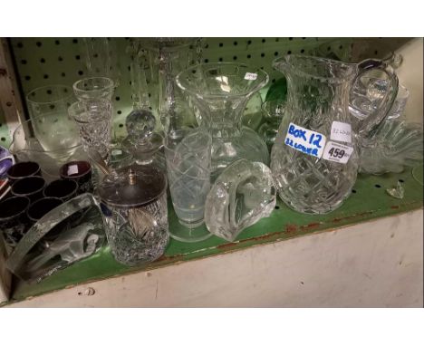 SHELF OF GLASSWARE