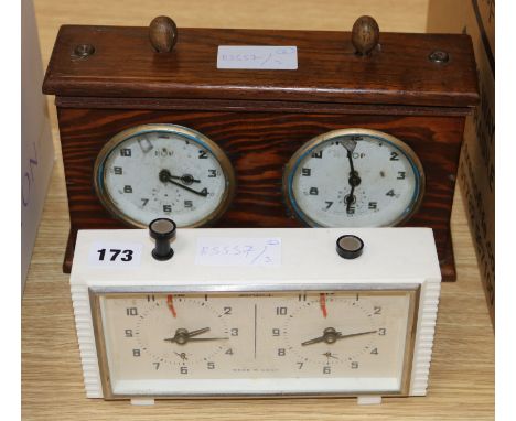 A chess clock and chess timer