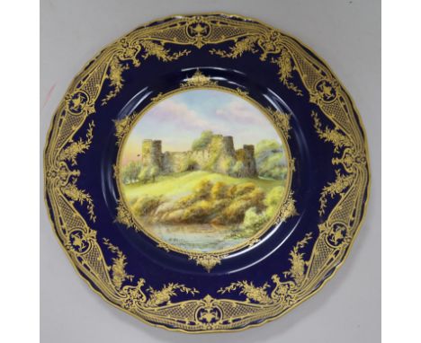 A Royal Worcester cabinet plate decorated by Henry Ayrton 27cm.