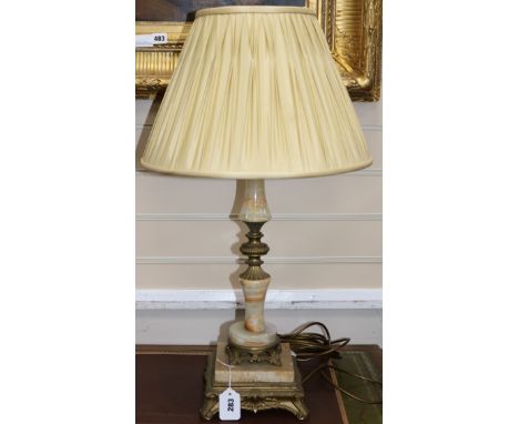 An onyx lamp