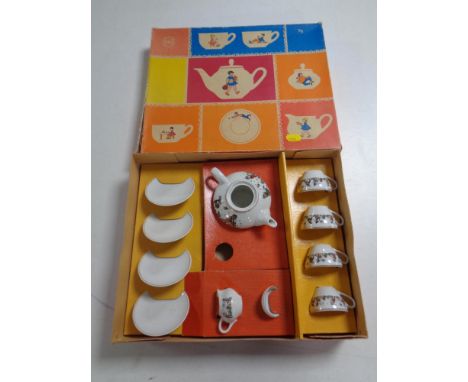 A boxed mid 20th century child's tea service. 
