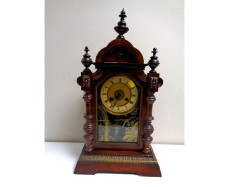 A 19th century Junghans American style mantel clock. 