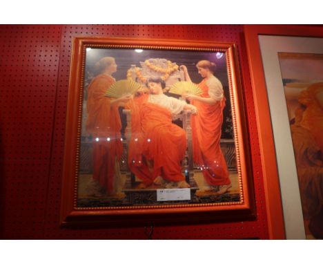 An Albert Joseph Moore print and one other similar, glazed framed 