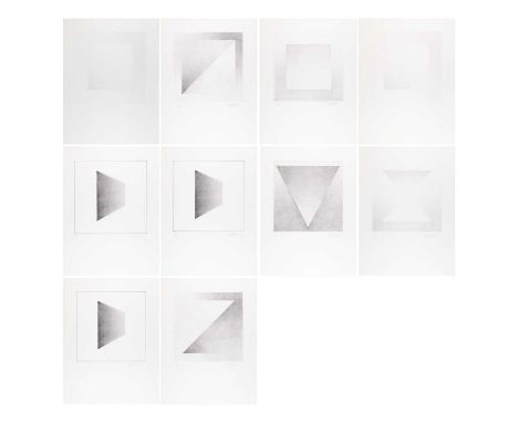 Jef Verheyen (1932 Provinz Antwerpen - Apt 1984)* Grand Oeuvre. 1981.Mappenwerk mit sieben von ursprünglich zehn Lithografien