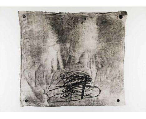 Antoni Tàpies (1923 Barcelona 2012) Ohne Titel. Um 1970.Farblithografie auf Velin.Unterhalb der Darstellung mit Bleistift sig