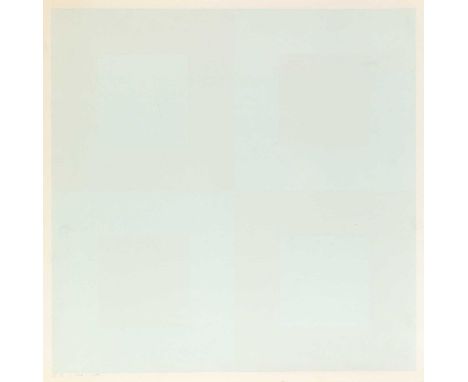 Antonio Calderara (1903 Abbiategrasso - Vacciago, Lago d'Orta 1978) Ohne Titel. 1966.Farbserigrafie auf leichtem Karton.Unter