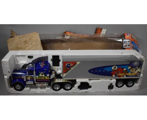 A Large Radio Control American Tractor and Trailer, Untested, 116cm long 